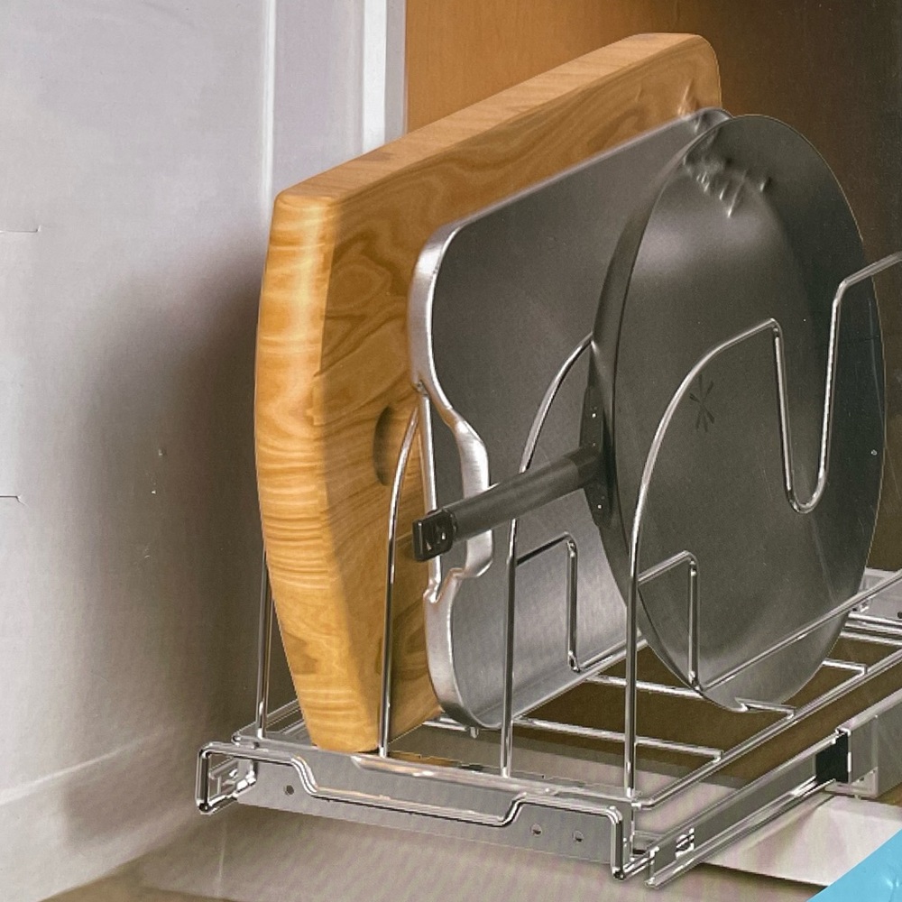 Pull Out Cabinet Organizer Tksrn Heavy Duty Slide Out Cutting Board Organizer